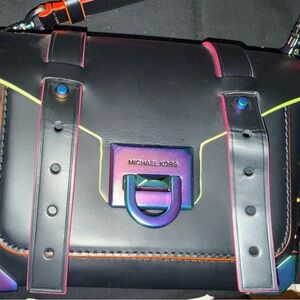 Michael Kors Black Bag with Iridescent Details